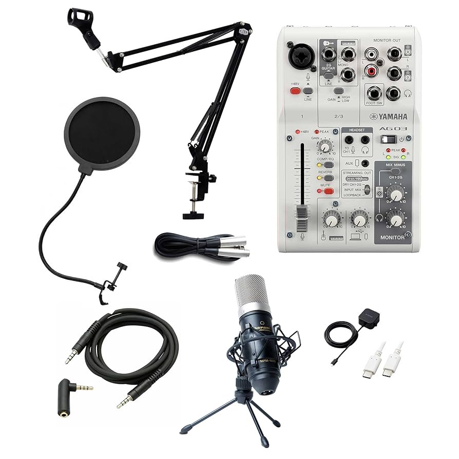 Amazon.co.jp: YAMAHA AG03MK2 iPhone配信セット アームスタンド